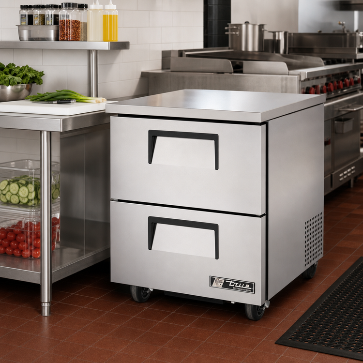 Product image #2 for True 27-Inch Two-Drawer Undercounter Refrigerator, 33°F to 38°F