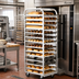 Thumbnail image #2 for Adamatic/Revent Aluminum Roll-In Oven Rack with C-Lift, 10 Pan Capacity, Side Load