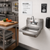 Thumbnail image #2 for John Boos Pro-Bowl Wall-Mount Hand Sink with Splash Mount Faucet, 14 x 10 x 5 Inch Bowl
