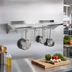 Thumbnail image #2 for John Boos Stallion 60-Inch Wall-Mount Stainless Steel Pot Rack Shelf