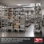 Thumbnail image #2 for Metro TOP-TRACK TTS9NA 9-Foot Overhead Track Set for MetroMax i, MetroMax 4 & MetroMax Q Shelving