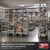 Thumbnail image #2 for Metro Top-Track 9 Ft. Overhead Track Set for High-Density Shelving