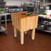 Thumbnail image #2 for John Boos AA11 Professional End-Grain Maple Butcher Block Work Table, 40 x 35 x 34 Inches, 16-Inch Thick Top, Oil Finish