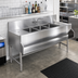 Thumbnail image #2 for Spec-Bar 72-Inch Left Drainboard Three-Compartment Underbar Sink Unit, 24-Inch Deep