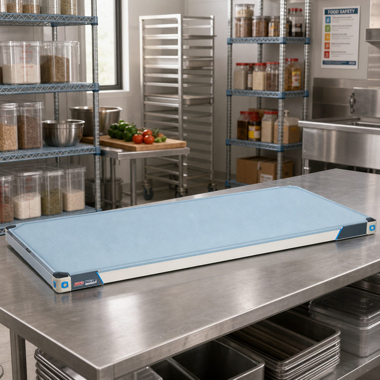 Product image #2 for MetroMax i 30-Inch Wide x 18-Inch Deep Blue Solid Polymer Shelf