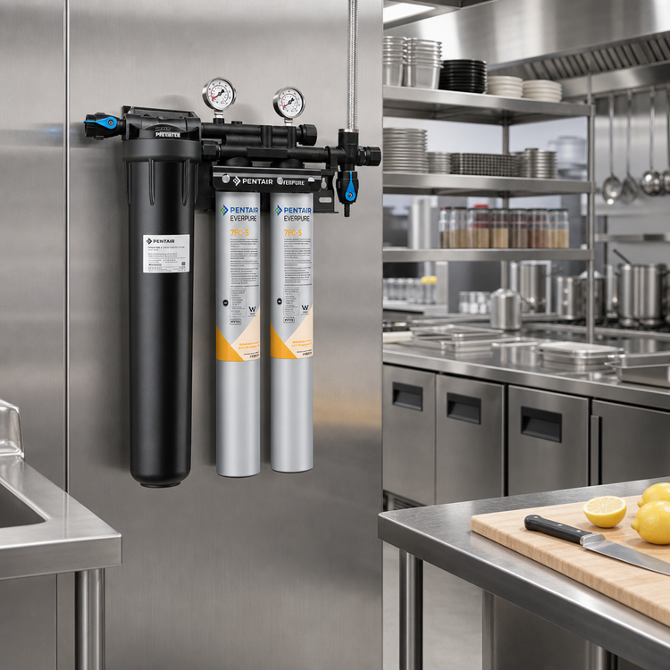 Product image #2 for Everpure QC7I PF Twin 7FC-S Commercial Water Filtration System with Prefilter
