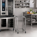 Thumbnail image #2 for RATIONAL 60.74.000 Transport Trolley for Mobile Oven and Plate Racks, Fixed 39-Inch Height, iCombi 6/10 Half-Size