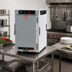 Thumbnail image #3 for Metro HotBlox™ HBCN8-DS-CT 8-Pan Narrow Countertop Insulated Holding Cabinet, Digital Touchscreen, Solid Door, Aluminum