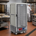Thumbnail image #2 for Metro C5 3 Series Mobile 3/4 Height Combination Heated Holding and Proofing Cabinet with Clear Polycarbonate Door, Gray Insulation Armour, Universal Wire Slides