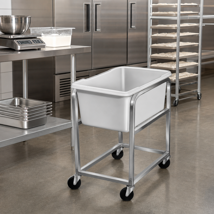 Product image #3 for Jumbo Poly Ingredient Cart with Included 19-Gallon Lug, 19 x 31 x 30 Inches