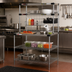 Thumbnail image #3 for 304 Stainless Steel Countertop Prep Workstation with Overhead Heated Shelves, 36 x 30.75 Inches, 120V