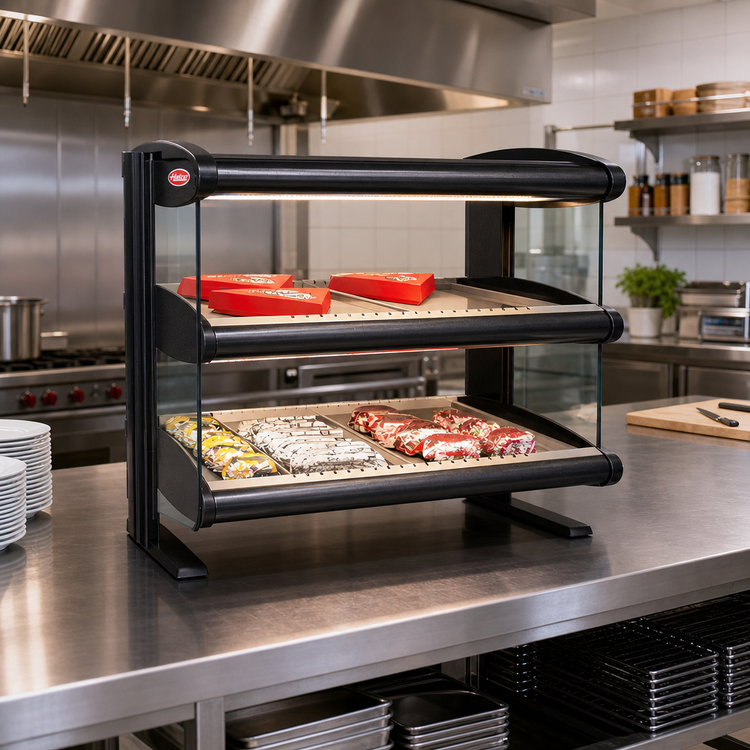 Product image #2 for Hatco Horizontal Heated Merchandiser Warmer, 54-Inch Countertop, Dual Shelf, LED Lighting