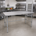 Thumbnail image #2 for John Boos Stallion 120-Inch x 24-Inch 16-Gauge Stainless Steel Top Work Table with 1-1/2-Inch Rear Up-Turn and Galvanized Base