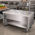 Thumbnail image #2 for DineXpress DXP4HCI 4-Pan 60 Inch Mobile Electric Hot and Ice-Cooled Serving Counter