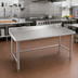 Thumbnail image #2 for Eagle Spec-Master Marine Series Stainless Steel Work Table with 4-1/2-Inch Backsplash, 84 x 36 Inches