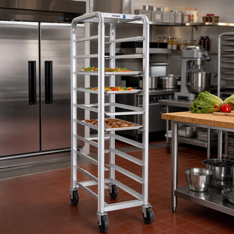 Product image #2 for Lifetime Tough Extra Heavy-Duty Aluminum End-Load Platter Rack, 6-Platter Capacity