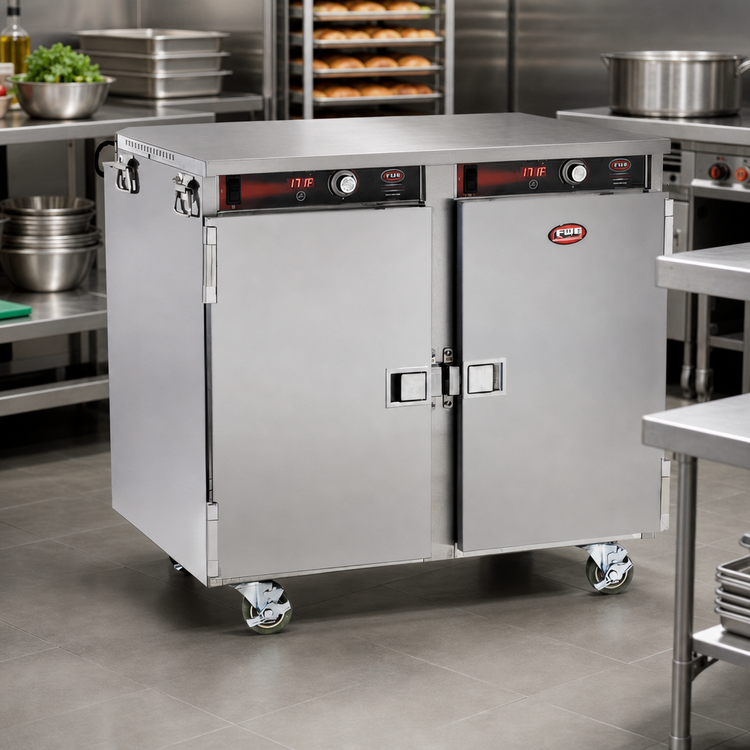 Product image #2 for FWE Handy Line Mobile Undercounter Insulated 2-Compartment Heated Holding Cabinet