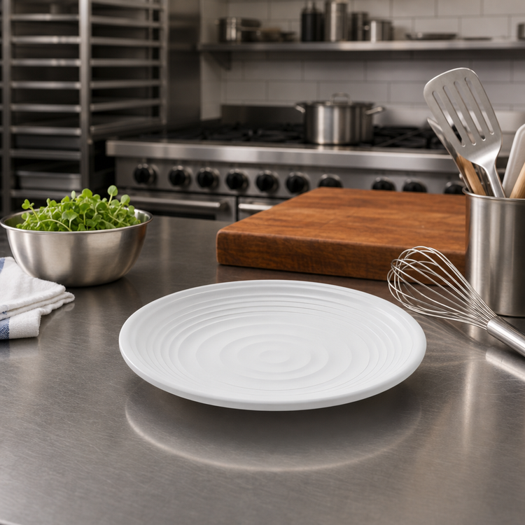 Product image #3 for American Metalcraft Marra Collection Cloud Melamine Plate, 8-3/4-Inch Round