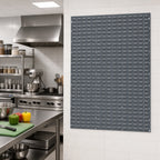 Thumbnail image #2 for Quantum QLP-4861 Wall-Mounted Louvered Panel Starter Unit, 48 x 61 Inches, 16-Gauge Steel, Gray Enamel Finish