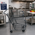 Thumbnail image #2 for Omcan Commercial Double Basket Shopping Cart, 70L Capacity, Zinc Epoxy Finish, 5-Inch Double Axle PU Wheels
