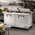 Thumbnail image #2 for True Dual-Sided Sandwich/Salad Prep Table, 60-Inch, 16-Pan, Solid Doors