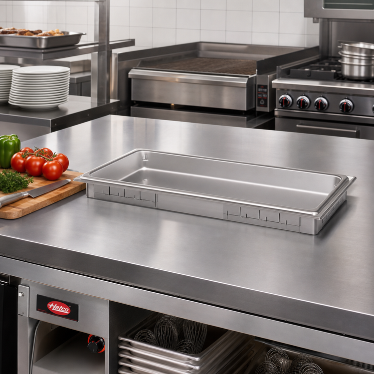 Product image #2 for Hatco Drop-In Rectangular Heated Well for Full-Size Pan, Non-Insulated, With Drain