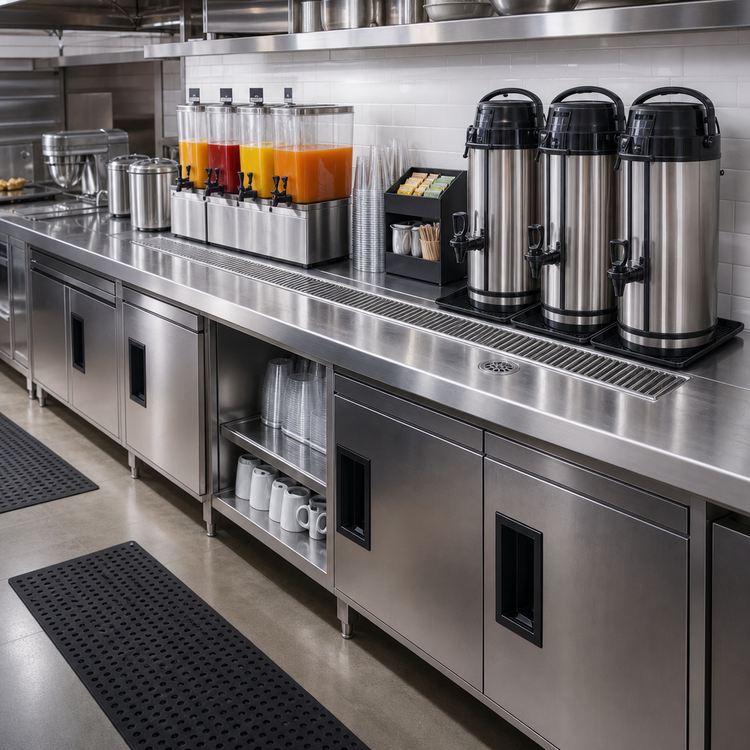 Product image #2 for Advance Tabco TA-64 Beverage Urn Trough, Factory Installation Only, Sold Per Linear Foot