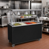 Thumbnail image #2 for Vollrath 2-Series Affordable Portable 60-Inch 4-Pan Non-Refrigerated Cold Food Station with Buffet Breath Guard, Granite Solid Base