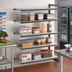 Thumbnail image #2 for Cambro Camshelving Basics Plus 4-Tier Solid Add-On Polymer Shelving Unit, 21 x 60 x 64 Inches, Brushed Graphite