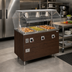 Thumbnail image #2 for Vollrath 2-Series Affordable Portable 3-Well Hot Food Station, 46-Inch Wide, Walnut Woodgrain Enclosed Base with Buffet Breath Guard
