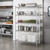 Thumbnail image #2 for Eagle Group 5-Tier Add-On Wire Shelving Unit, 36W x 24D x 86H, Stainless Steel Finish