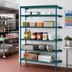 Thumbnail image #2 for EagleGard 5-Tier Add-On Wire Shelving Unit, 42 x 24 x 86 Inches, Blue-Green Hybrid Epoxy Finish
