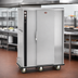 Thumbnail image #3 for FWE P-Series Mobile Heated Banquet Cart for 96-120 Covered Plates, Single Door, Stainless Steel