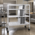 Thumbnail image #2 for Channel Manufacturing Mobile Adjustable Aluminum Tray Drying Rack, 63 x 30 x 60 Inches, 3 Shelves, 21 Slots per Shelf