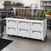 Thumbnail image #2 for Turbo Air Super Deluxe 72-5/8-Inch Three-Section Refrigerated Mega Top Sandwich/Salad Prep Table, 6 Drawers, Flat Lid