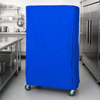 Thumbnail image #2 for Quantum CC187263BNV Blue 400 Denier Nylon Wire Cart Cover with Velcro Flap, Fits 18 x 72 x 63 Inch Carts