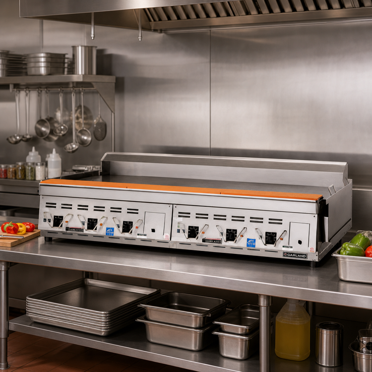 Product image #2 for Garland Master CG-48R 48-Inch Countertop Gas Rear Drain Production Griddle