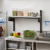 Thumbnail image #2 for Cambro Camshelving Elevation Wall-Mounted Solid Shelf Kit, 18 x 42 Inches, with 15-Inch Uprights, Brushed Graphite