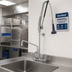 Thumbnail image #2 for EverSteel DuraPull Wall-Mount Add-On Faucet Pre-Rinse Unit with 8-Inch Adjustable Centers and 12-Inch Swing Nozzle