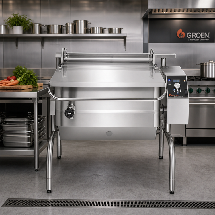 Product image #2 for Groen BPP-30GC 30-Gallon Gas Tilting Braising Pan with Classic Controls