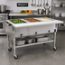 Thumbnail image #2 for Eagle Group Portable Electric 3-Well Hot Food Table, 51-Inch Wide, Open Shelf Base