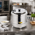 Thumbnail image #2 for TableCraft 8 Quart Polished Stainless Steel Countertop Soup Kettle Warmer