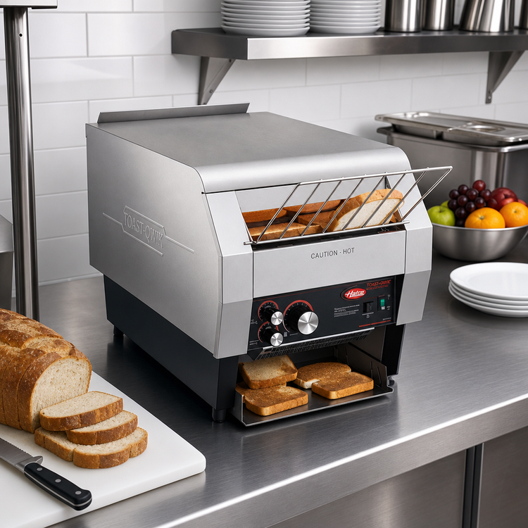 Product image #2 for Hatco Toast-Qwik Horizontal Conveyor Countertop Toaster, 208V, 2-Inch Opening