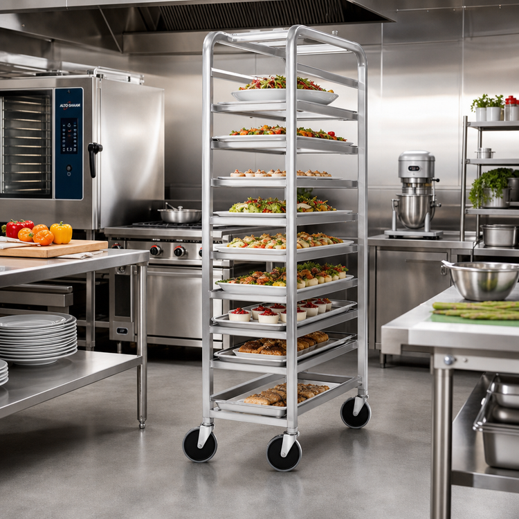 Product image #2 for Channel 519SP6 Stainless Steel End-Load Platter Rack, 9-Platter Capacity