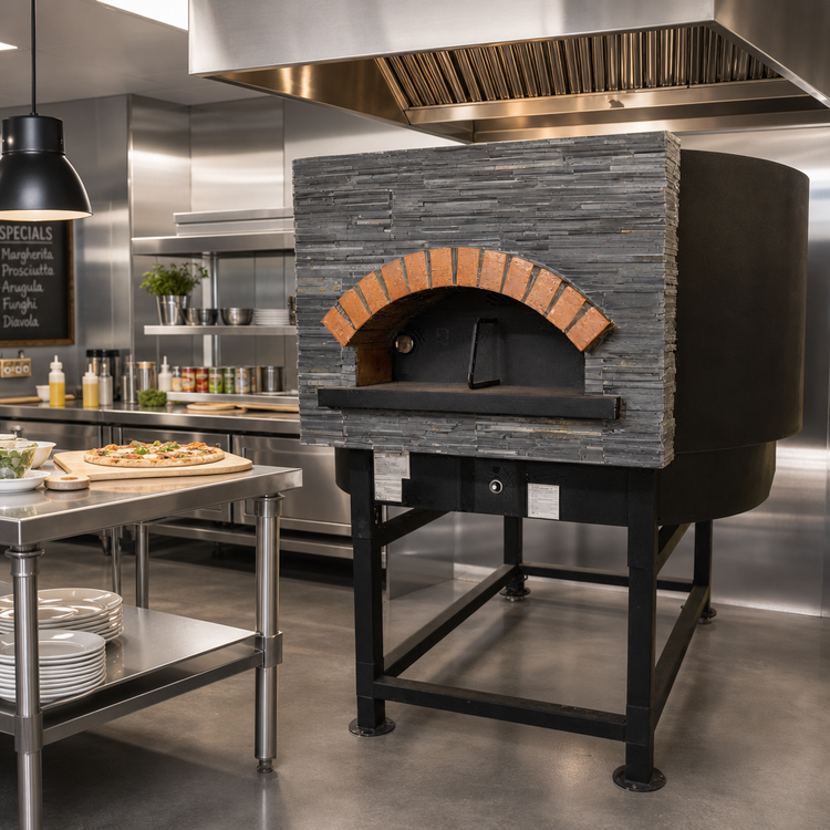 Product image #2 for Univex DOME47R Artisan Stone Hearth Round Gas Pizza Oven, 47-1/4 Inch Chamber, 7-Pizza Capacity