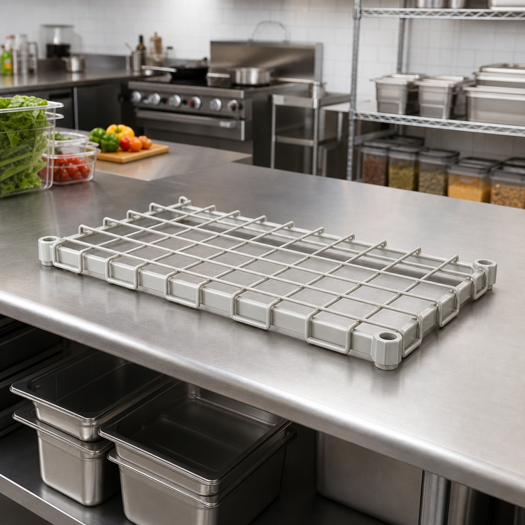 Product image #2 for EagleGard 36 x 21 Inch Dunnage Shelf with Removable Wire Mat, Hybrid Epoxy Finish
