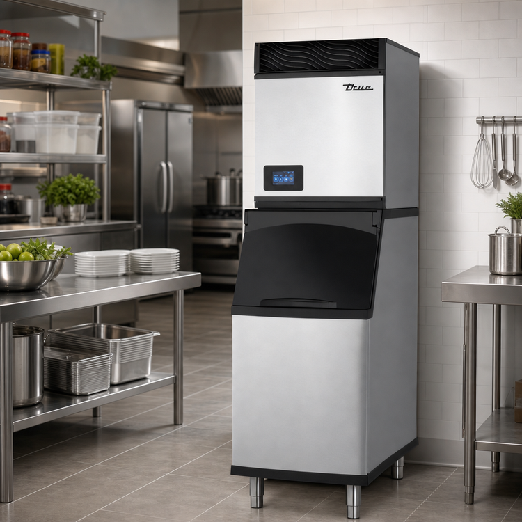 Product image #2 for True Ice Series Self-Contained Air-Cooled Half Dice Cube Ice Maker, 640 lb/Day, 22-Inch Wide