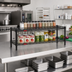 Thumbnail image #2 for Eagle Group QuadTruss 2-Tier Front Case Merchandise Cantilevered Wire Shelving Unit, 48 x 14 x 14 Inches, Black Epoxy