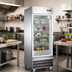 Thumbnail image #2 for One-Section 23 Cu. Ft. Reach-In Glass Door Merchandiser Refrigerator, Self-Contained Bottom-Mount, Stainless Steel