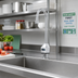 Thumbnail image #2 for ChekPoint Touchless Electronic Deck Mount Faucet with Rigid Gooseneck Spout, 1.0 GPM